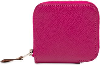Hermès Purple Epsom Leather Coin Purse/Coin Case (Pre-Owned)