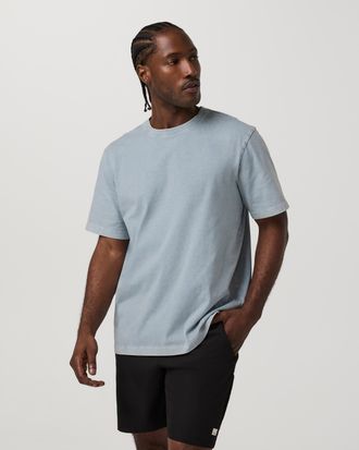 Vuori Clothing Short Sleeve Vuori Heavyweight T-Shirt - Relaxed Fit | Raindrop Garment Dye | XS, Size Extra Small