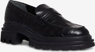 Hogan Leder-Mokassins in Kroko-Optik Hogan 10-Storey
