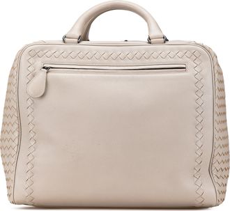 Bottega Veneta Pre-owned Womens Woven Leather Handbag - Nude - One Size
