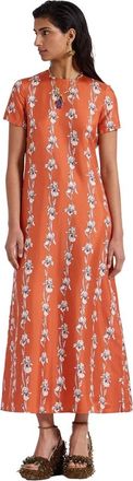 La DoubleJ Swing Jurk - Dames - Maxi kleedjes - Oranje - XL - Kleedjes