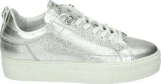 Red-Rag Sportieve Lage Damesschoenen Zilver - Dames - Sneakers - Grijs - 40 EU - Leer - Schoenen