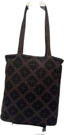 Bottega Veneta Pre-owned Wollen Schoudertas - Dames - Vintage Shopper - Zwart - ONE Size - Wol - Vintage