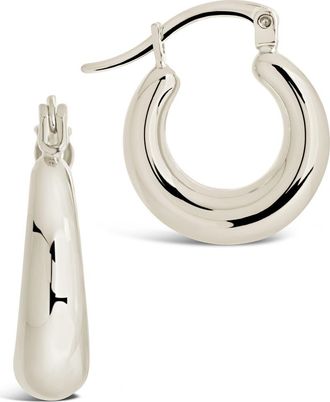 Sterling Forever Graduated Tube Hoop Earrings in Silver at Nordstrom Rack