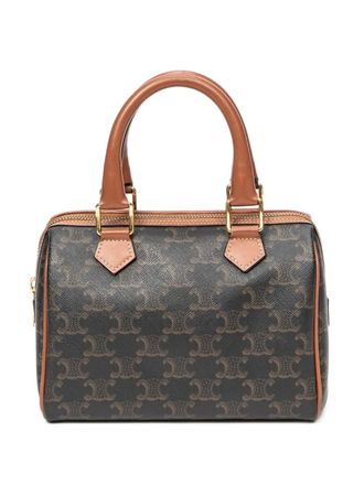 Celine small Boston patterned tote bag - Black