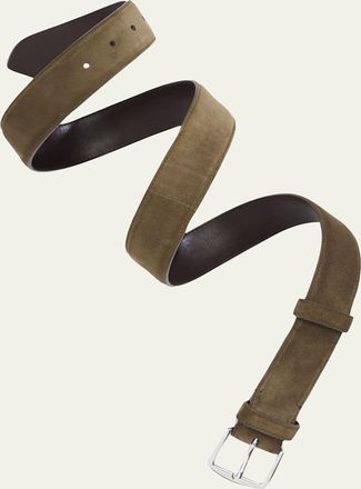 Loro Piana Mens Alsavel Suede Belt