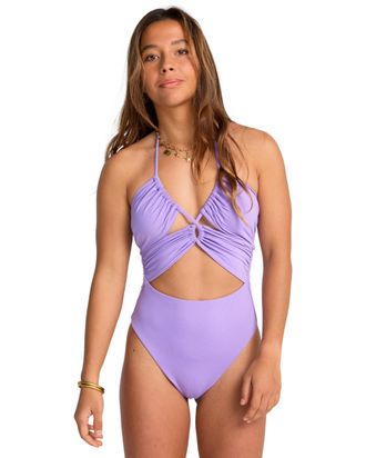 Billabong Badeanzug BILLABONG Sol Searcher One-Piece, Damen, Gr. S, lila (prism violet), Obermaterial: 86% Polyamid, 14% Elasthan;, Badeanz&uuml;ge Badeanzug