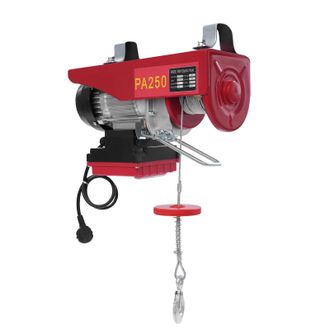 OEM Cabrestante El&eacute;ctrico, 550 W, Capacidad De Doble Cable, Control Remoto, Rojo
