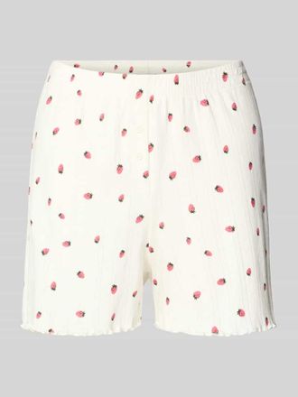 Jake*s Casual Pyjama-Shorts im Allover-Look in Offwhite, Gr&ouml;&szlig;e XXL