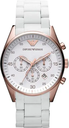 Emporio Armani Accessoires, Heren, Roze, ONE Size, Ar 5919 Sportivo Chronograph