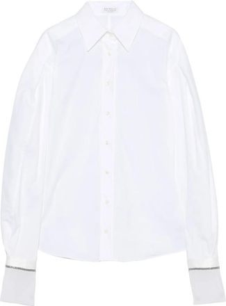 Brunello Cucinelli Puff-sleeve Button-down Shirt