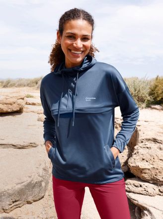 Catamaran Langarmshirt CATAMARAN Freizeitshirt, Damen, Gr. 36/38, dunkelblau, 100% Polyester, unifarben, Shirts Langarmshirt