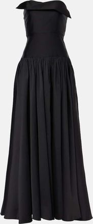 Roland Mouret Strapless silk-blend taffeta gown