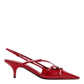 Miu Miu Pumps, female, Red, Size: 6 1/2 US Slingback Bassa