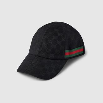 Gucci GG Baseball Hat With Web, Size XXS, Black, Ready-to-wear