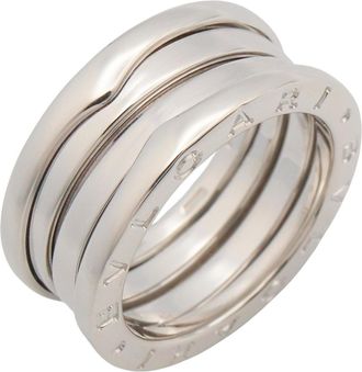 Bulgari Silver White Gold (18K) Band Ring (Pre-Owned)