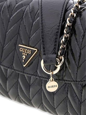 Guess Womens Crossbody Bag Black Polyurethane - Crossbody-Bags