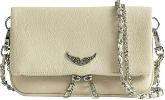 Zadig&Voltaire Rock Nano Iconic Clutch - Dames - Schoudertassen - Beige - ONE Size - Leer - Tassen