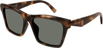 Saint Laurent Grey Butterfly Unisex Sunglasses SL M104/F 003 58