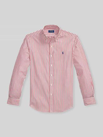 Polo Ralph Lauren Custom Fit Freizeithemd aus reiner Baumwolle in Bordeaux, Gr&ouml;&szlig;e XXL