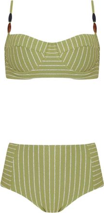 Brigitte Bikini a righe - Verde