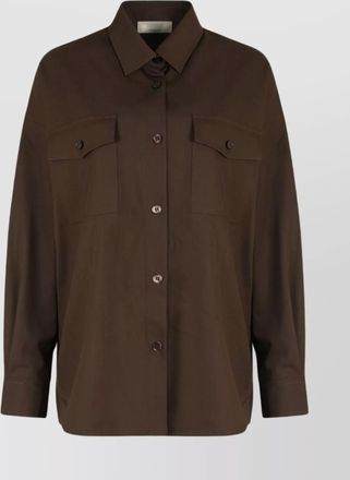 Max Mara virgin wool long-sleeve shirt