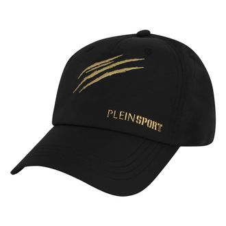 Plein Sport Baseball Cap PS Chrome - Heren - Outdoor handschoenen - Zwart - ONE Size - Katoen - Fitness