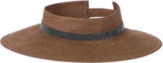 Brunello Cucinelli Hemp visor in Light Brown at Nordstrom, Size X-Small