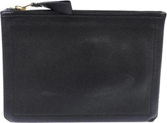 Tom Ford Pre-owned Leather Bag - Dames - Vintage Clutch - Zwart - ONE Size - Leer - Vintage