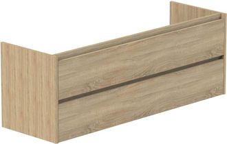Thebalux onderkast, Beat 45, 2x lade inliggend, 2x hout greeplijst in kleur meubel
