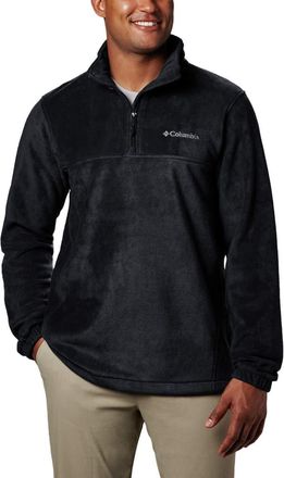 Columbia Mens Steens Mountain Half Zip Fleece Jacket, Black, 4X-Large