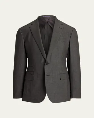 Ralph Lauren Purple Label Kent Hand-Tailored Wool Birdseye Suit