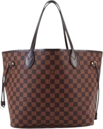 Louis Vuitton Pre-owned Damier Canvas Tote Bag - Dames - Vintage Shopper - Bruin - ONE Size - Vintage