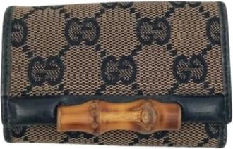 Gucci Pre-owned Accessories, female, Black, Size: ONE SIZE Pre-owned Keycase