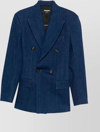 Dsquared2 double-breasted denim blazer jacket
