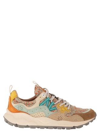Flower Mountain Yamano 3 Sneakers In Suede And Technical Fabric