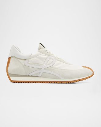 Loewe Men & apos;s Flow Runner 2.0 Nylon and Suede Sneakers