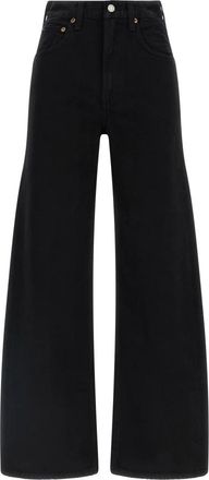 A Gold E Jeans, Dames, Zwart, W29, Katoen, Low Curve Jean