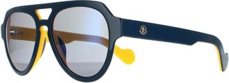 Moncler Aviator Unisex Blue Yellow Mirror ML0094 - One Size