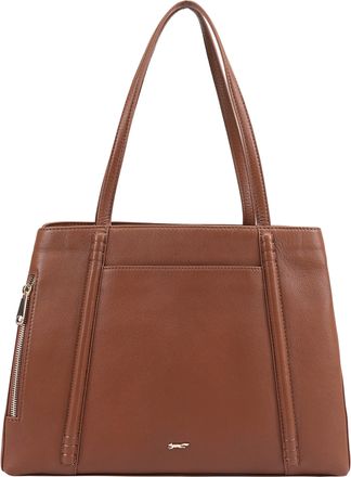 Paul Costelloe Womens Orla Tote/Shoulder Bags Bag - Brown Leather - One Size