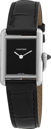 Cartier Pre-owned Cartier Tank Black Dial Ladies Watch WSTA0071