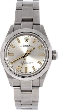 Rolex Oyster Perpetual Automatic Watch Stainless Steel 28 in Metallic Silver at Nordstrom