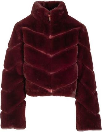 Generation Love Brianna Faux Fur Jacket in Red at Nordstrom, Size Xx-Large