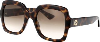 Gucci Womens Sunglasses Gg1337s Havana Brown Injected
