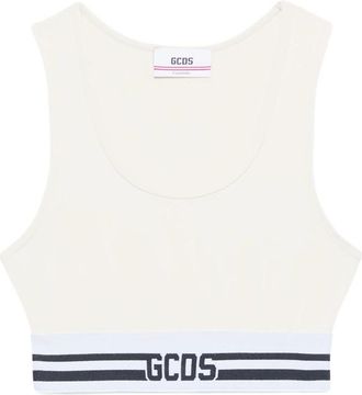 GCDS Logo-detail Crop Top