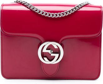 Gucci Borsa a tracolla GG Dollar piccola in pelle di vitello lucida 2016-2025 - Rosso