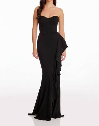 Dress The Population Paris Gown In Black