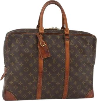 Louis Vuitton Pre-owned Business Bag - Dames - Vintage Handtas - Bruin - ONE Size - Leer - Vintage