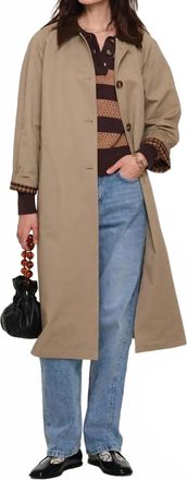 Heartloom Beatriz Trench Coat In Khaki