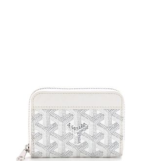 Goyard Matignon Zip Wallet Coated Canvas with Leather PM
